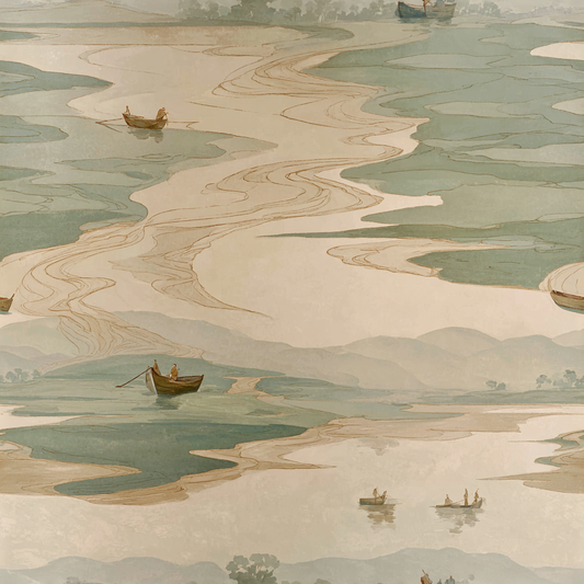 Drifting Channels Wallpaper