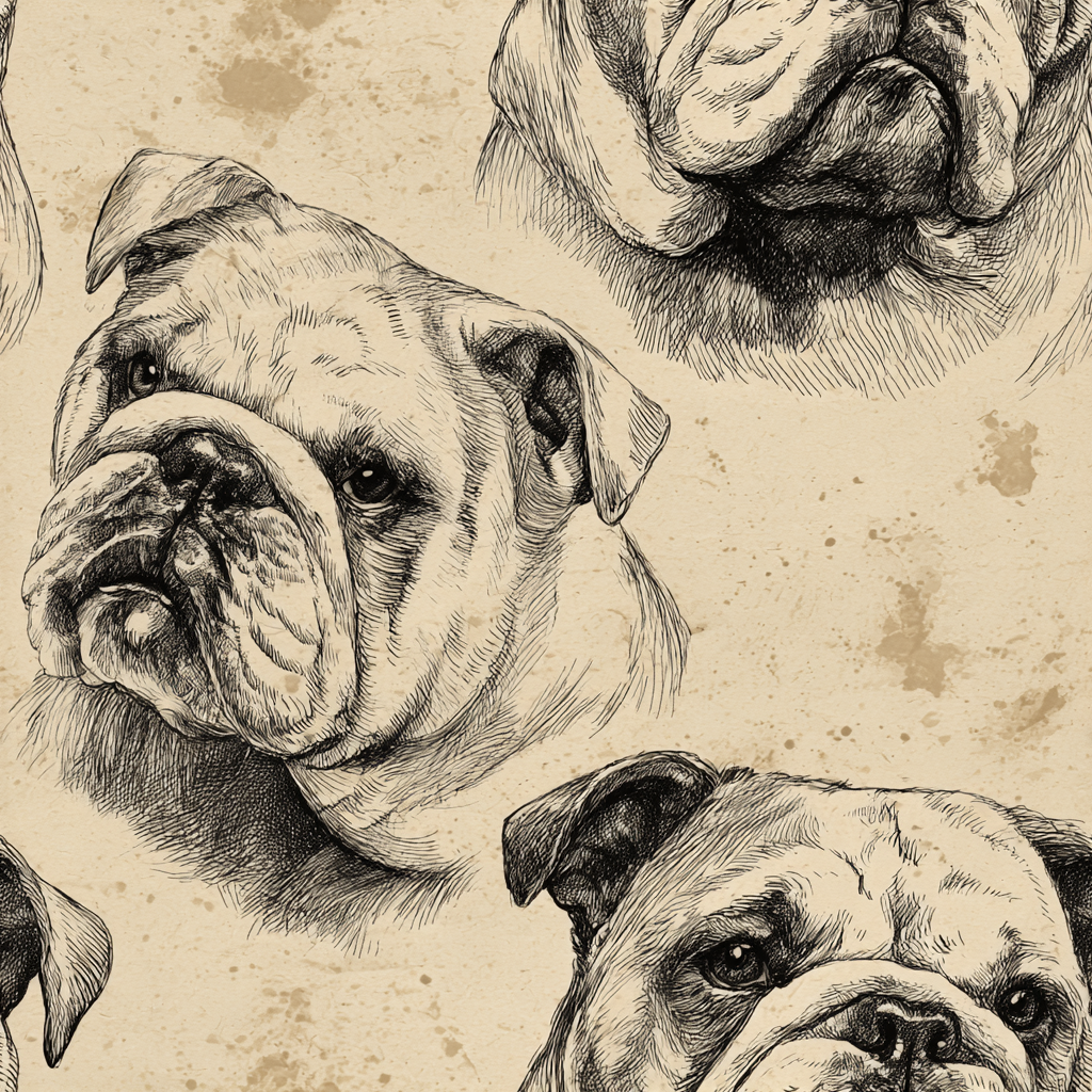 Earnest English Bulldog Wallpaper