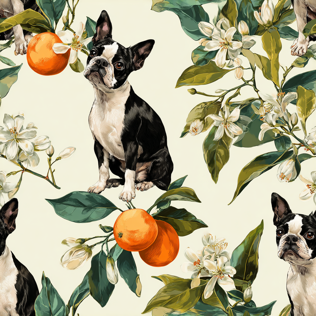 Citrus Parterre Wallpaper