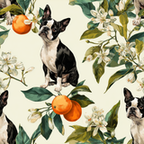 Citrus Parterre Wallpaper