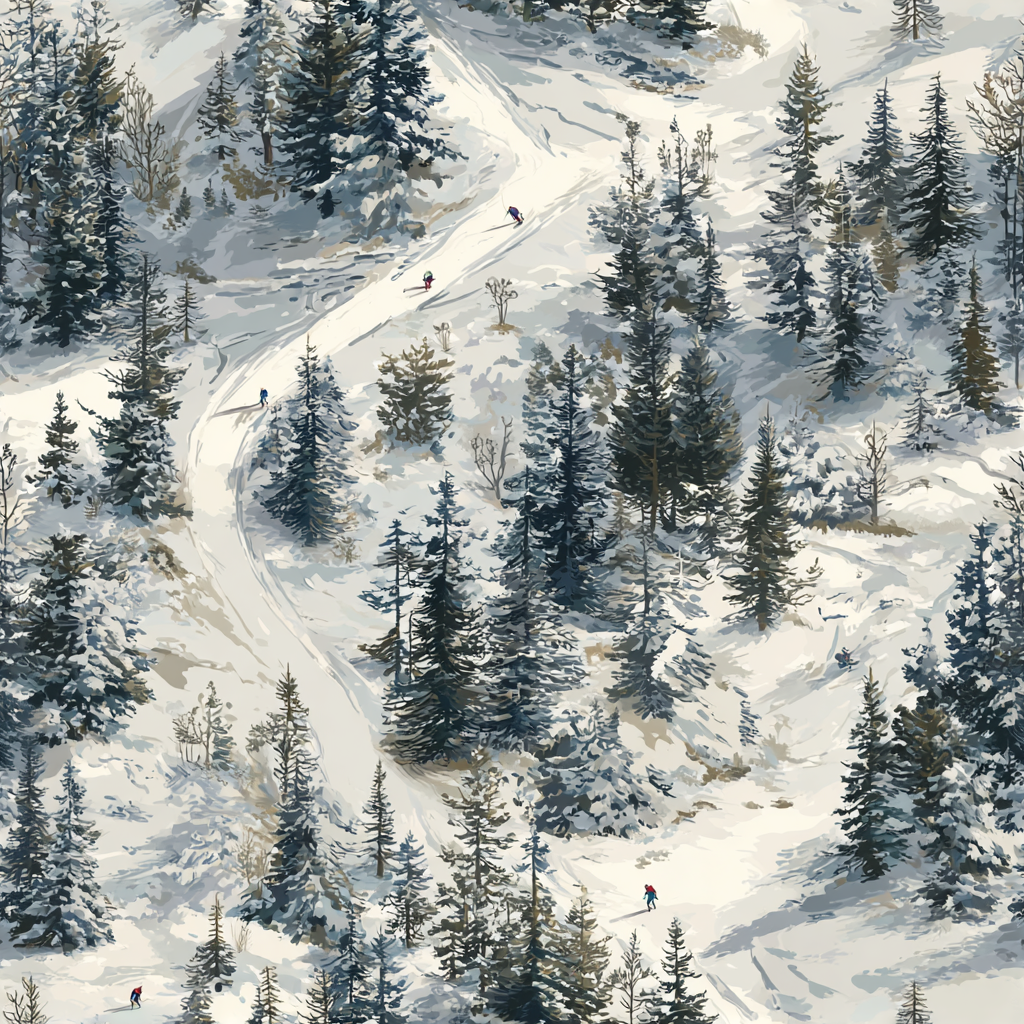 Frostline Descent Wallpaper