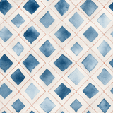 Indigo Lattice Wallpaper
