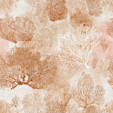 Terracotta Sea Fans Wallpaper