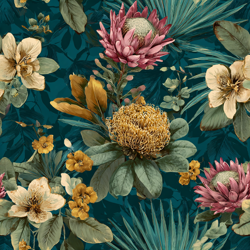 Pincushion Aviary Wallpaper