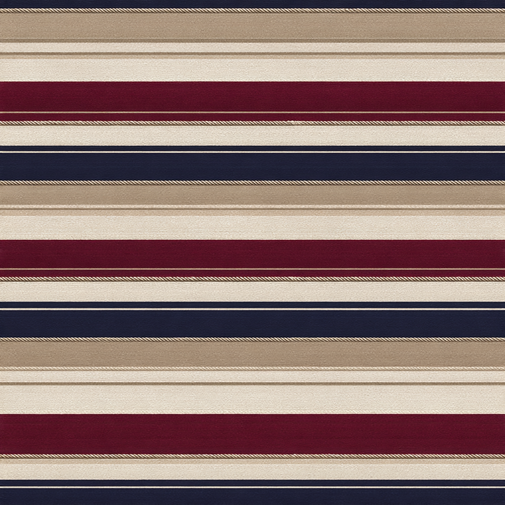 Striped Mariner’s Interval Wallpaper with nautical colors and textured pattern.