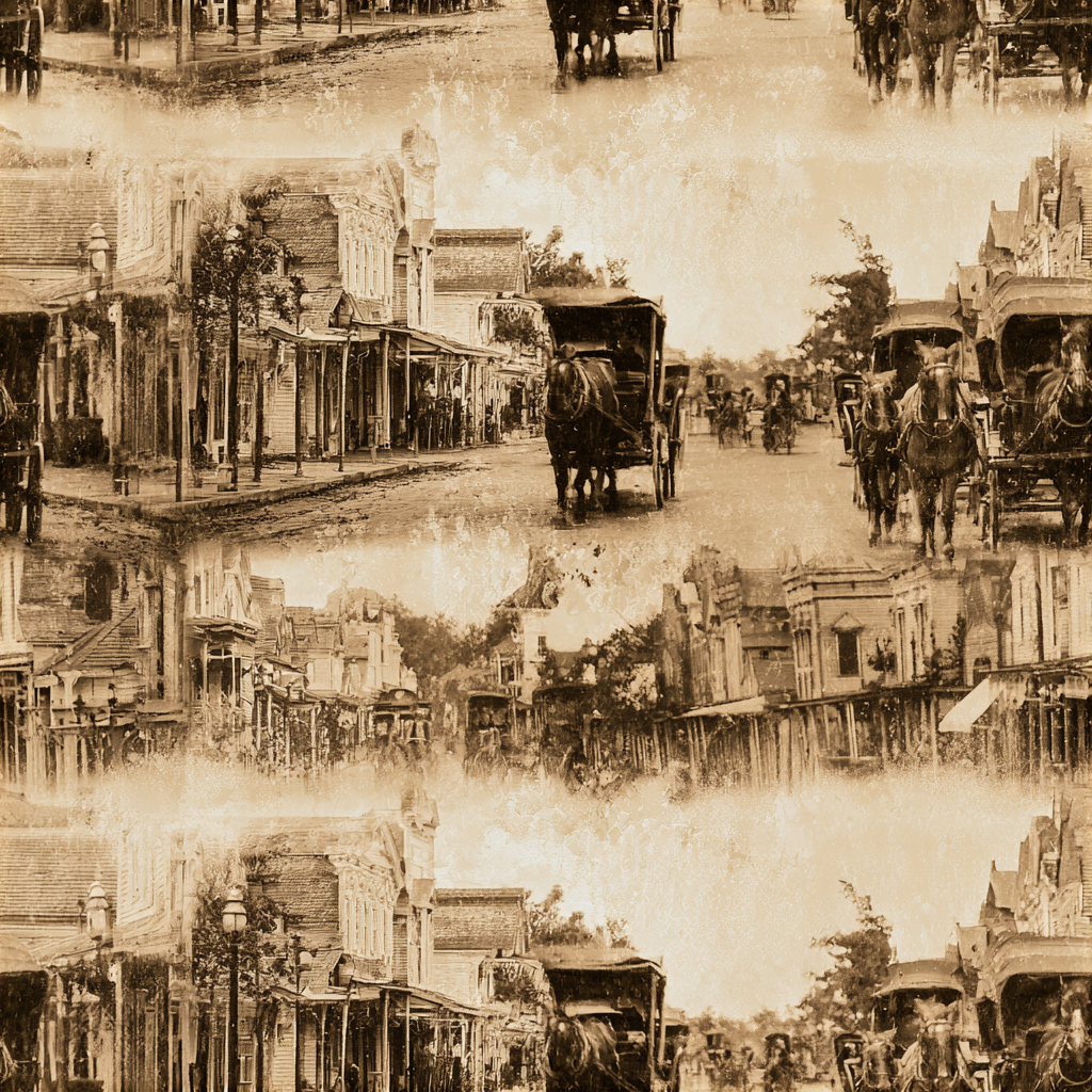 Carriage Town, 1898 Wallpaper