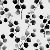 Ashgrove Wallpaper with eucalyptus leaf pattern.