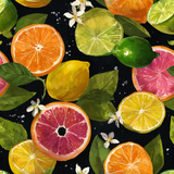 Citrus Noir Carnival Wallpaper