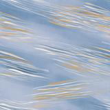 Abstract blue wallpaper with white and gold streaks.