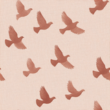 Desert Doves Wallpaper with sepia toned doves pattern on a textured background.