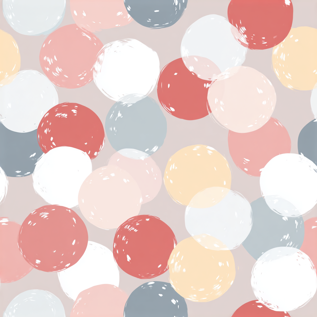 Pastel orb studio wallpaper with brushstroke texture and circle pattern.