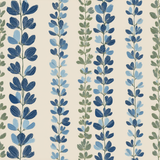 Indigo Vine Parade Wallpaper
