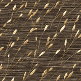 Brown wheat whiskers wallpaper with a subtle striped texture.