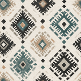 Echoes of Mesilla Wallpaper featuring geometric diamond pattern on textured off-white background.