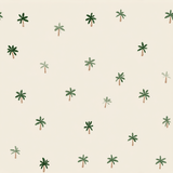 Palm Pop Parade Wallpaper with palm tree pattern on a neutral background.