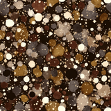 Brown Sienna Drip Wallpaper with watercolor splotches and tiny dots.