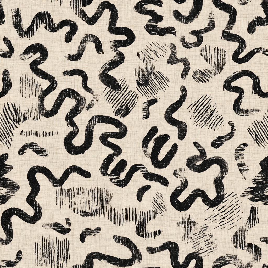 Wandering Brushwork Wallpaper