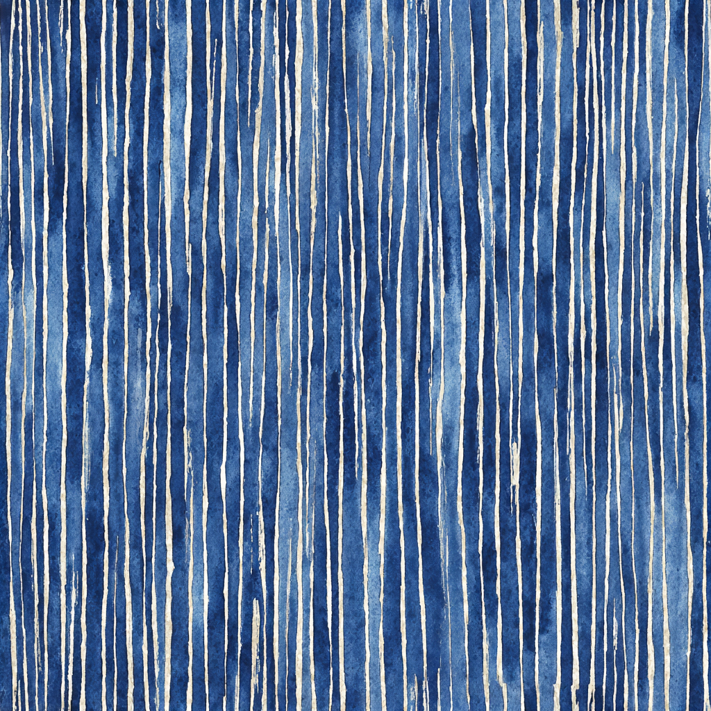Indigo Stalks Wallpaper