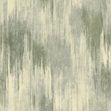 Sage cascade wallpaper with a mottled pattern and textured background.