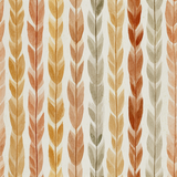Autumn plait wallpaper with a neutral background, in an alternating pattern of warm earth tones.
