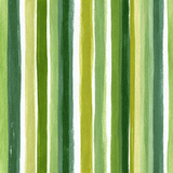 Green striped wallpaper with watercolor effect and visible paper texture.