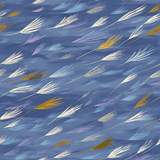 Blue Zephyr Drift Wallpaper with leaf pattern by Zephyr, showing a textured background.