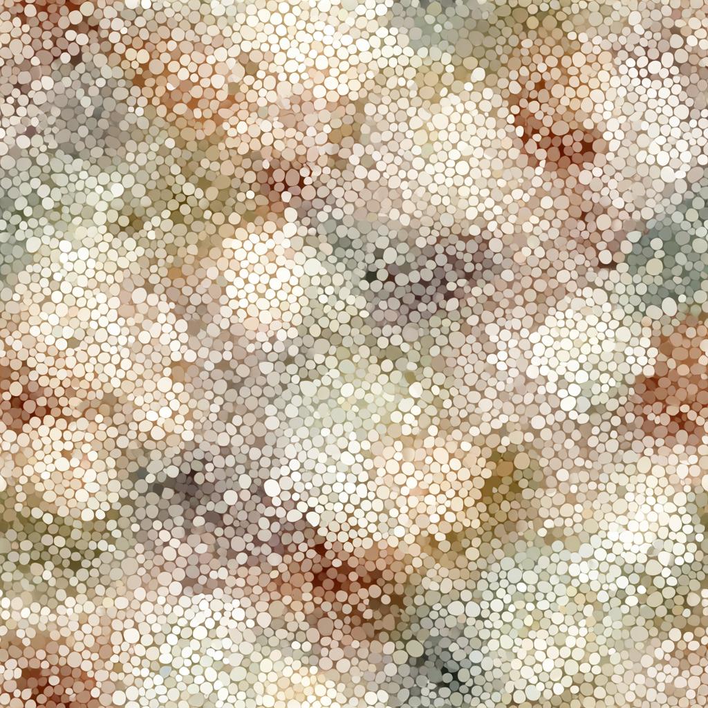 Neutral speckled wallpaper featuring an abstract quartz aura pattern.
