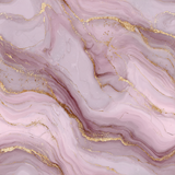 Rose quartz luxe wallpaper with gold glitter accents and marble pattern.