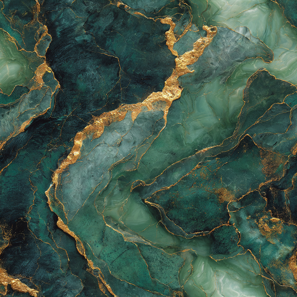 Gilded Malachite wallpaper by Canvas & Ivy — deep emerald malachite banding with gilded veining