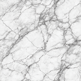 White Carrara Veil wallpaper with marble pattern and gray veining.