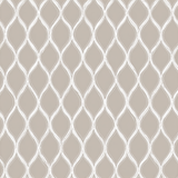 Beige arch trellis lattice wallpaper with white line detailing.