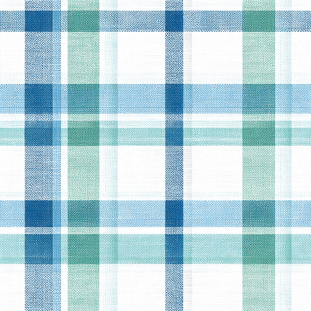 Coastal Check Wallpaper