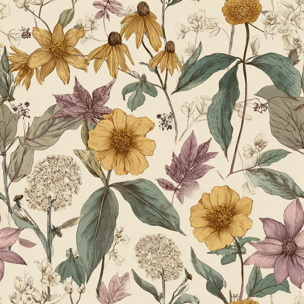 Wildflower Meadow Wallpaper – Canvas & Ivy