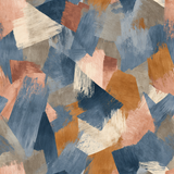 Blue Forge Wallpaper with abstract brushstroke pattern.
