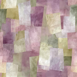 Amethyst Quarry Wallpaper with overlapping pink, purple, and green square pattern.