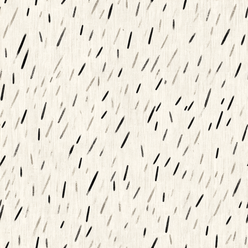 Ink scatter wallpaper with scattered black dashes on off-white textured background.