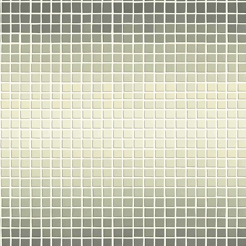 Grid pattern wallpaper, "Echo" by Wallpaper, with an ombre color gradient from dark gray to light yellow.