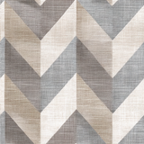 Textured geometric wallpaper with chevron pattern in neutral hues.