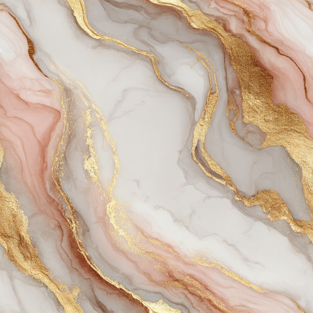 White drift marble wallpaper with gold veins, in a textured abstract pattern.