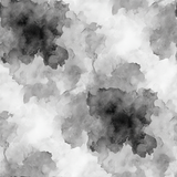 Monochromatic gray Rorschach wallpaper with a mistform effect.
