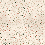 Confetti Garden Wallpaper with colorful dots pattern on textured beige background.
