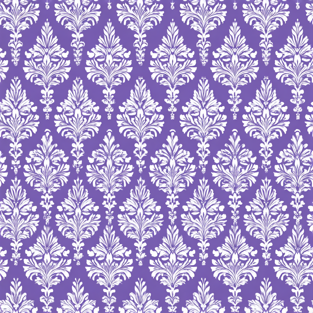 Wisteria Damask Wallpaper
